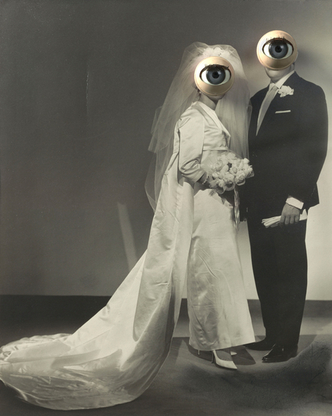 El azar es el maestro del humor, 2008 Técnica mixta, collage, fotografía 100 x 80 cm